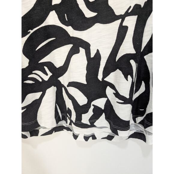Chico’s Black White Abstract Print Sleeveless Tank Top Size L - Picture 4 of 6